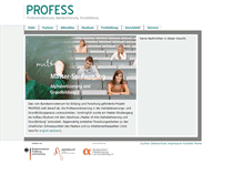 Tablet Screenshot of profess-projekt.de
